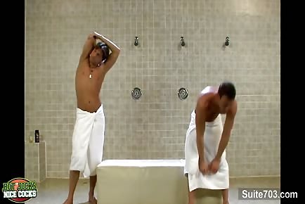 Sexy Jogging Jocks Fucking In Gym Shower